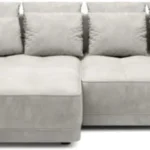 „Tigabox“ kairės pusės kampinė sofa su elektra ištraukiama sėdyne ir patalynės dėže Gr1