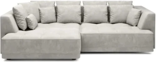„Tigabox“ kairės pusės kampinė sofa su elektra ištraukiama sėdyne ir patalynės dėže Gr1