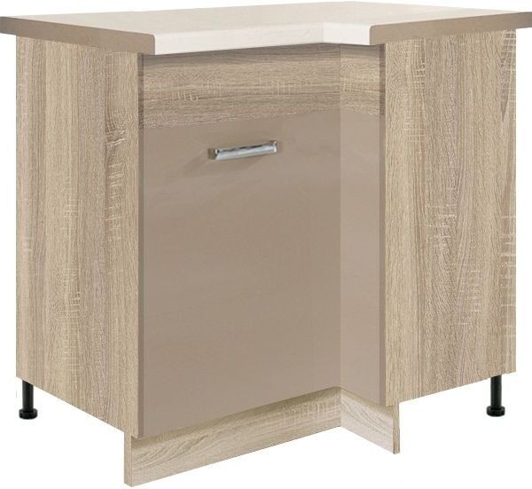 Apatinė kampinė spintelė 100/70 cm Premio PRE-15D kairė