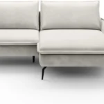 Blizgi dešininė kampinė sofa su DL miegojimo funkcija ir Gr1 patalynės dėže