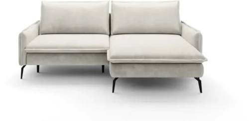 Blizgi dešininė kampinė sofa su DL miegojimo funkcija ir Gr1 patalynės dėže