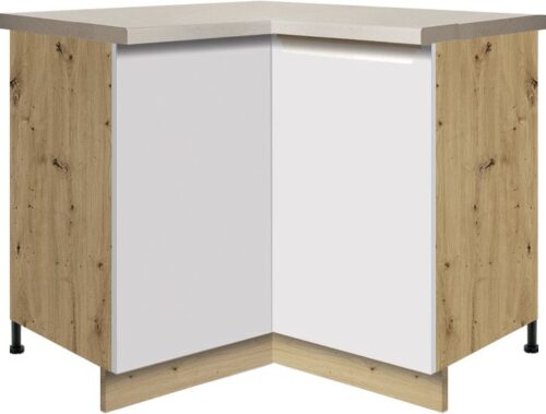 Apatinė kampinė spintelė 90/90 cm Glamour GLA-16D