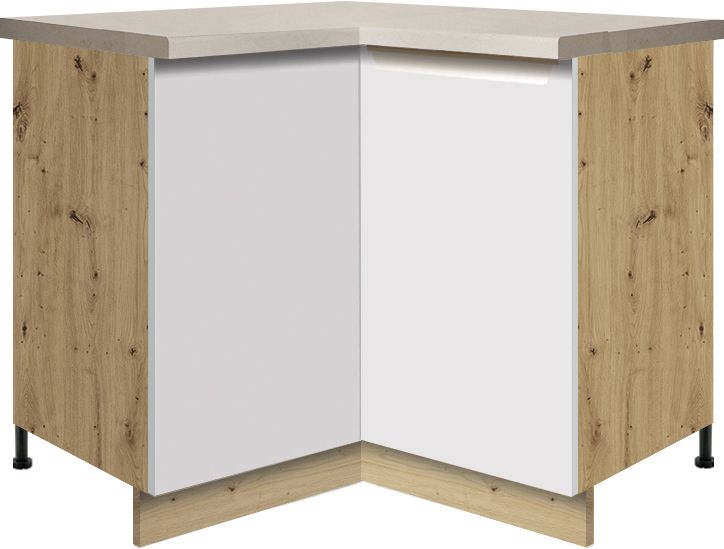 Apatinė kampinė spintelė 90/90 cm Glamour GLA-16D