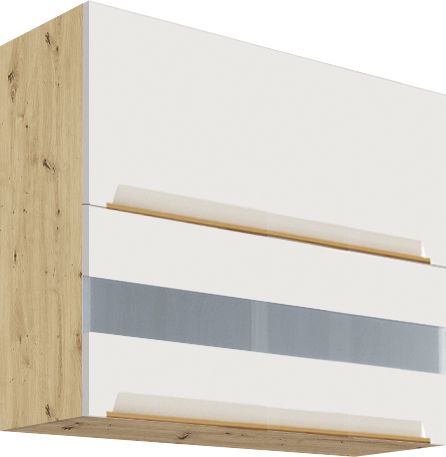 Viršutinė spintelė 80 cm Glamour vitrina GLA-41G