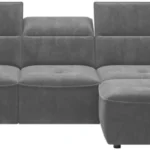 Colombo Mini dešininė kampinė sofa su poilsio funkcija ir patalynės dėže Gr1