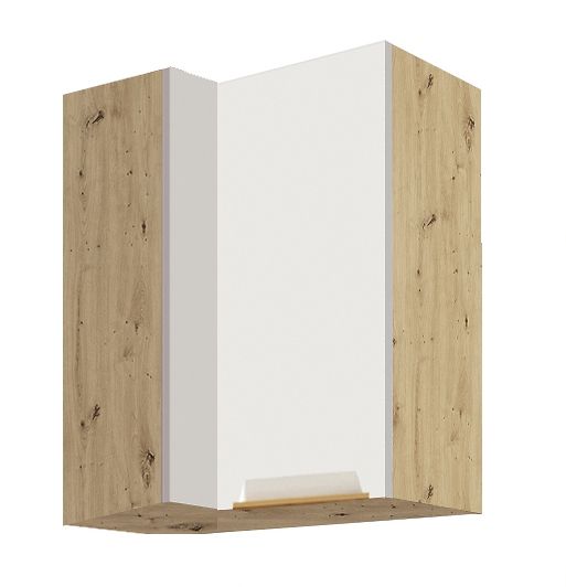 Viršutinė spintelė 70/40 cm kampinė Glamour GLA-45GP