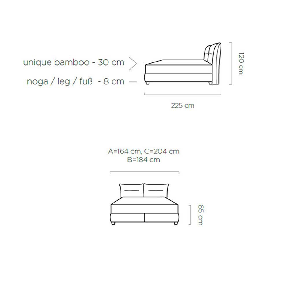 Rūko apmušalas lovai 160x200 Gr1 - Paveikslėlis 2