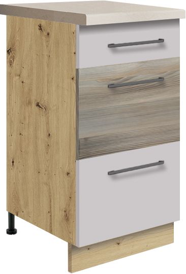 Apatinė spintelė su stalčiais 40 cm Infinity INF-8D