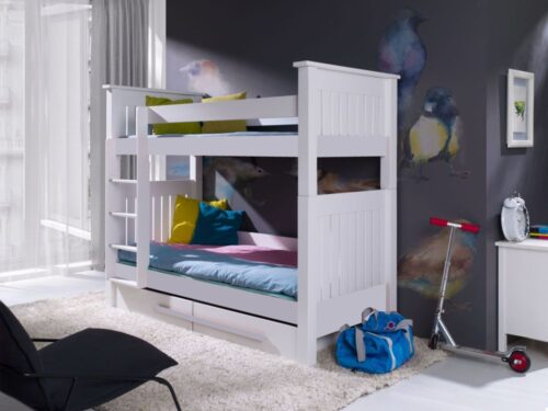 CASIMIR dviaukštė lova su stalčiais dviem asmenims 80×181 cm