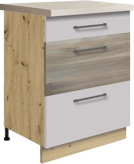 Apatinė spintelė su stalčiais 60 cm Infinity INF-10D