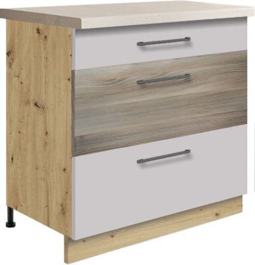 Apatinė spintelė su stalčiais 80 cm Infinity INF-22D