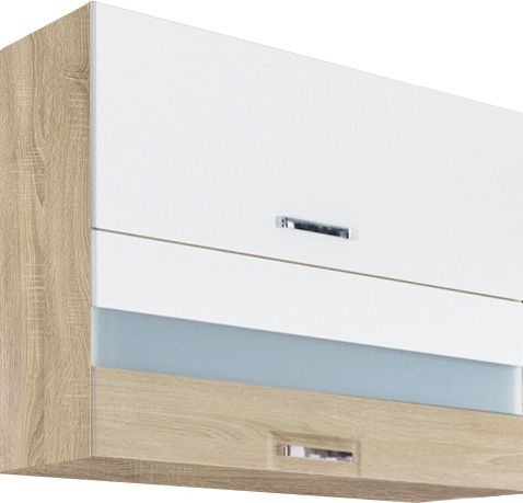 Viršutinė spintelė 90 cm su stiklu Premio PRE-42G