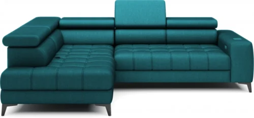Baggio kairinė kampinė sofa su elektra ištraukiama sėdyne ir patalynės dėže Gr1