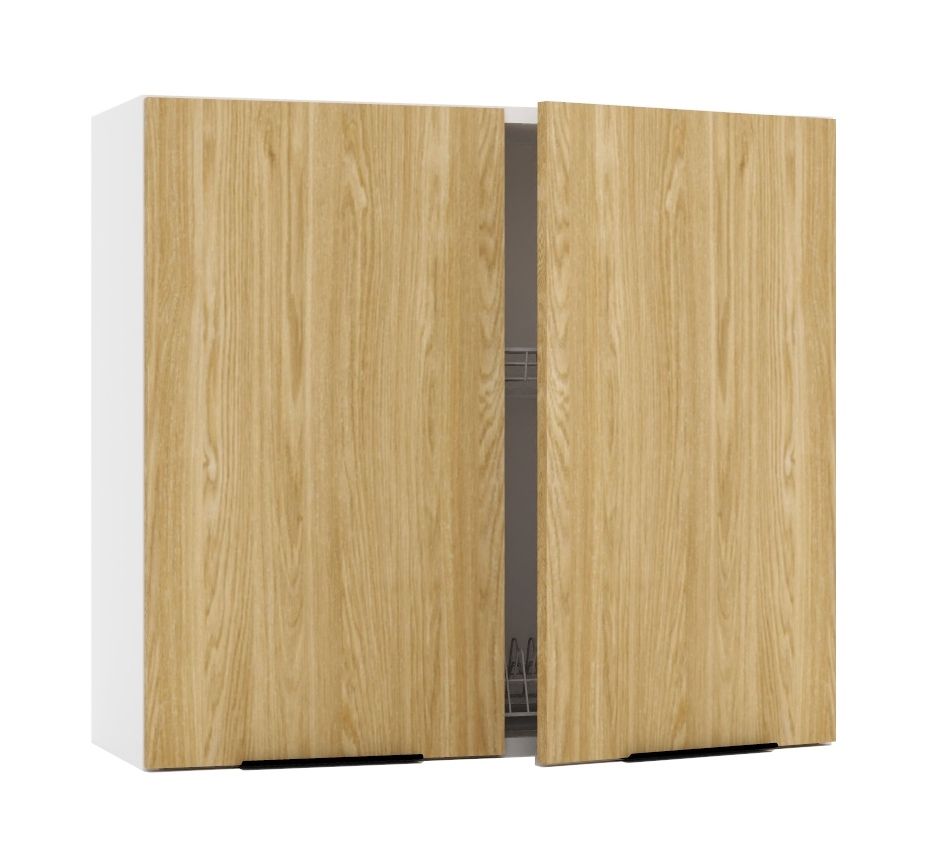 Viršutinė spintelė 80 cm su džiovykle Sonja W80SU ALU