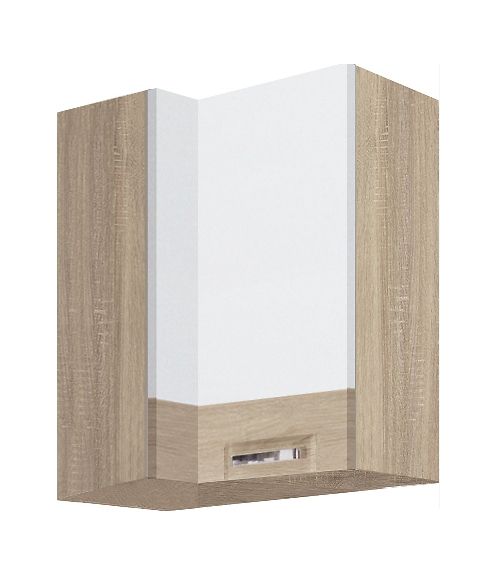 Viršutinė kampinė spintelė 70/40 cm Premio PRE-45G dešinė