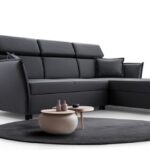 Moris Gr0 išskleidžiama kampinė sofa su galvos atramomis