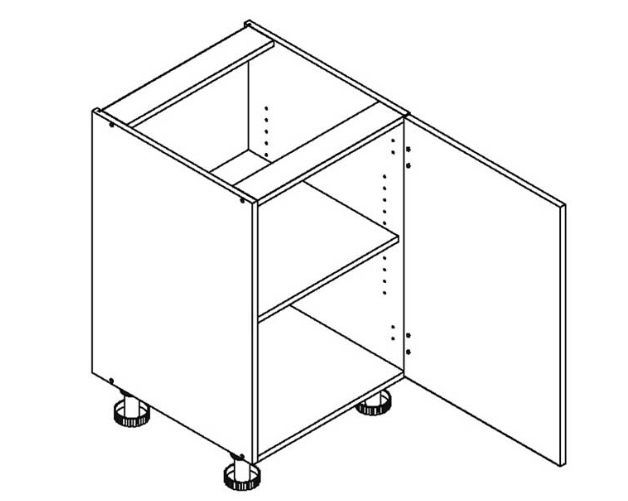 Apatinė spintelė 50 cm D50P/L Nina