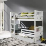 KARIM II dviaukštė lova su stalčiais dviem asmenims 80x181 cm