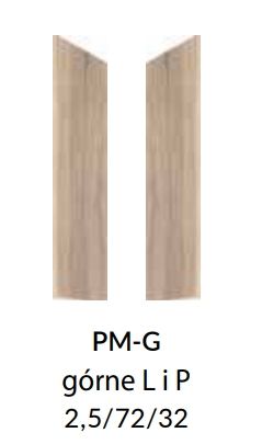 Viršutinė šoninė dengiamoji plokštė 72 cm