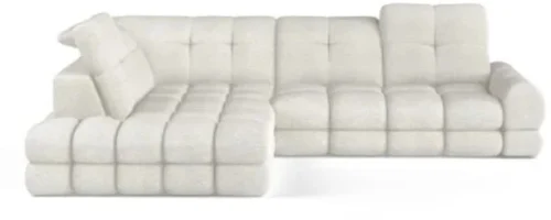 Tollo L kairinė kampinė sofa su elektra ištraukiama sėdyne ir patalynės dėže Gr1