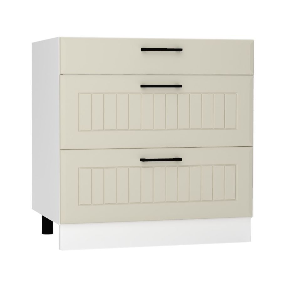 80 cm apatinė spintelė su stalčiais D80S/3 Irma