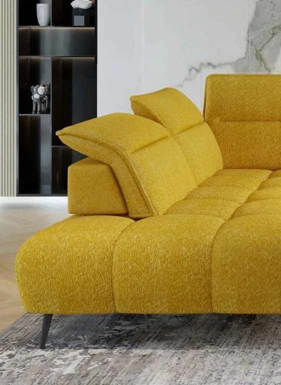 Montana L dešininė kampinė sofa su elektra reguliuojamu sėdynės gyliu Gr1 - Paveikslėlis 5