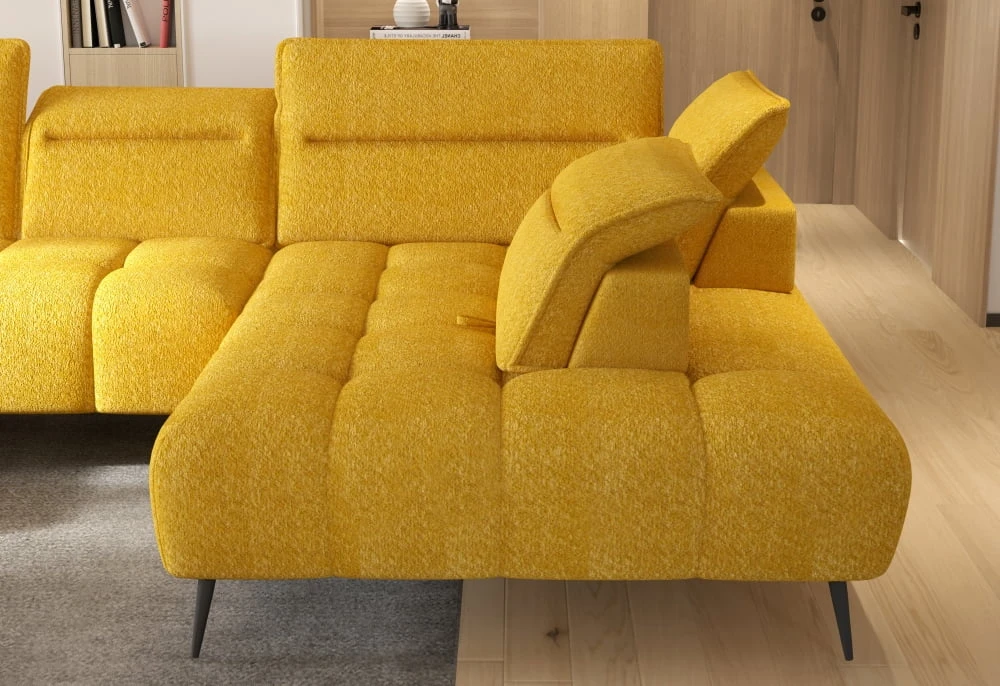 Montana XL dešininė kampinė sofa su elektra reguliuojamu sėdynės gyliu Gr1 - Paveikslėlis 3