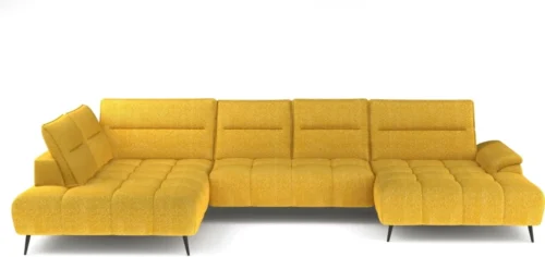 Montana XL kairinė kampinė sofa su elektra reguliuojamu sėdynės gyliu Gr1