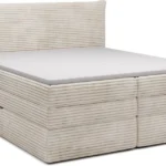 Kontinentinė lova 160 Amber su daiktadėže Gr1