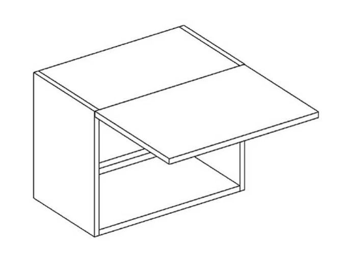 Sieninė spintelė 50 cm gartraukiui W50OKGR Nina