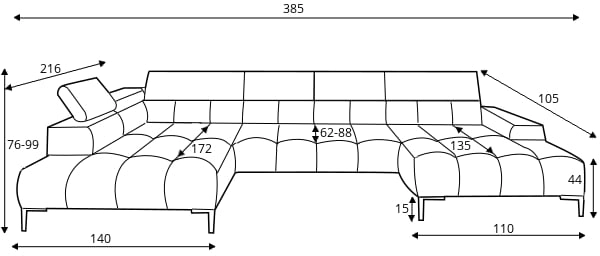 Kampinė sofa Plaza XL Gr1 — изображение 7