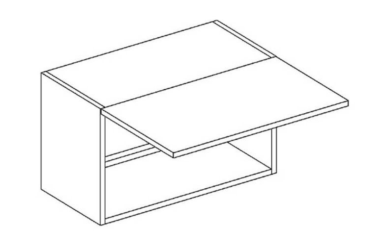 Sieninė spintelė 60 cm gartraukiui W60OKGR Nina