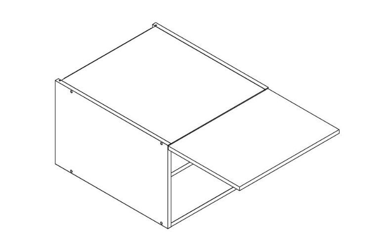 Pakabinama spintelė 60 cm gartraukiui W60OKGR D 560 Nina
