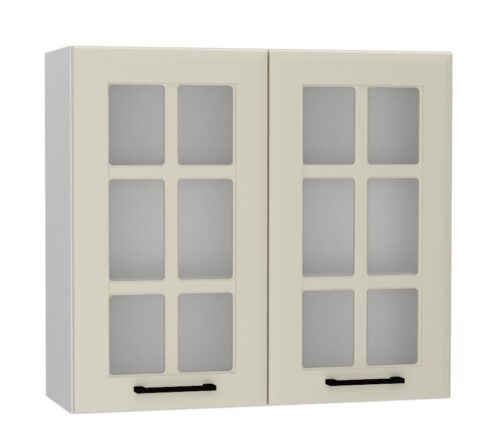 Viršutinė spintelė 80 cm su vitrina WS80 Irma