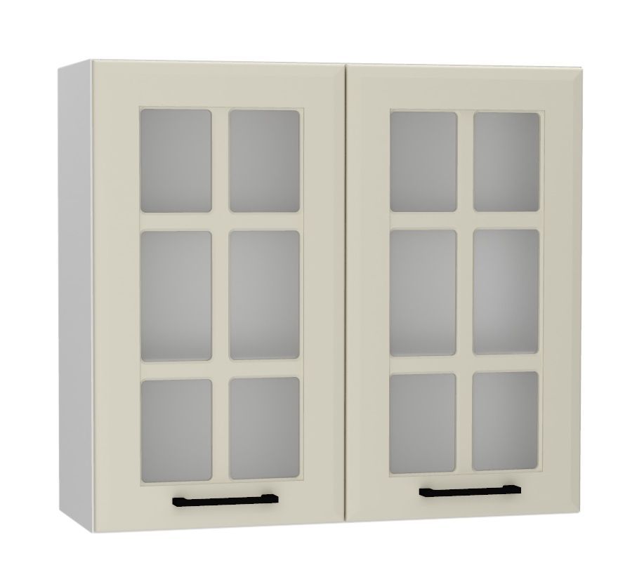 Viršutinė spintelė 80 cm su vitrina WS80 Irma