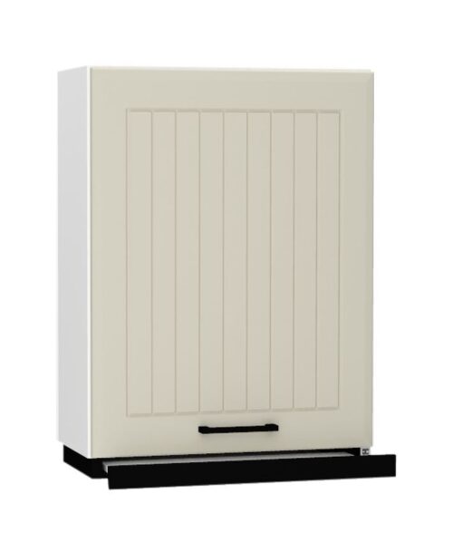 Viršutinė spintelė 60 cm su juodu gaubtu W60/88 SLIM P/L Irma