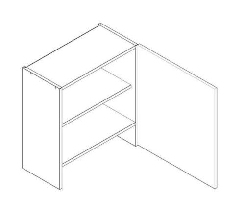 Sieninė spintelė 60 cm po gaubtu W60/68 SLIM P/L Nina
