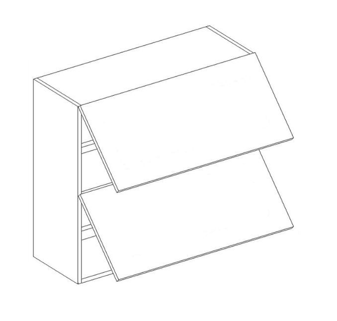 Pakabinama spintelė 80 cm, pakreipiama W80GRF/2 Nina