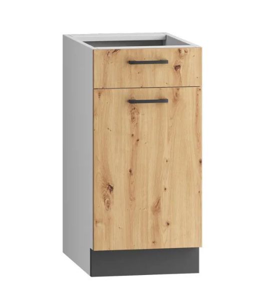 Apatinė spintelė su stalčiumi 40 cm Clara D40S/1P/L