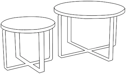 2 Codo Gr1 stalų rinkinys - Paveikslėlis 3