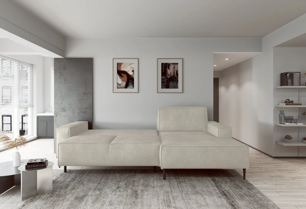 „Matano“ dešininė kampinė sofa su DL miegojimo funkcija ir Gr1 patalynės dėže - Paveikslėlis 5