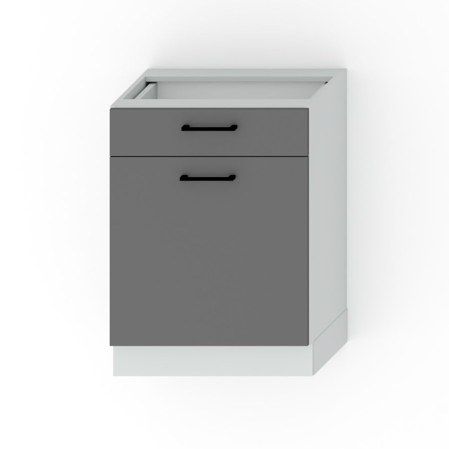 Apatinė spintelė 60 cm su stalčiumi D60S/1 P/L Alina