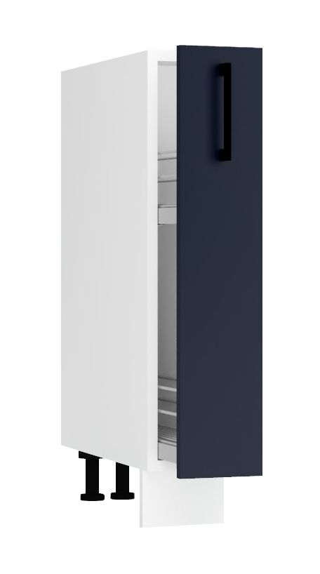 Apatinė spintelė 15 cm D15 krovininė + krepšelis su švelniu uždarymu Max