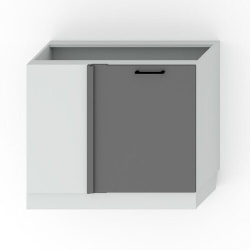 Apatinė kampinė spintelė 110/60 cm, skirta DNP ZL P/L Alina kriauklei