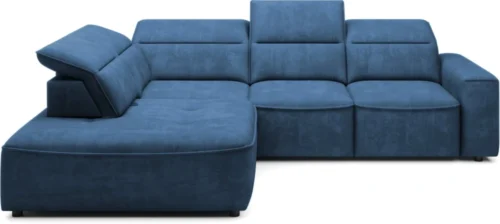 Colombo L kairinė kampinė sofa su elektra reguliuojamu sėdynės gyliu Gr1