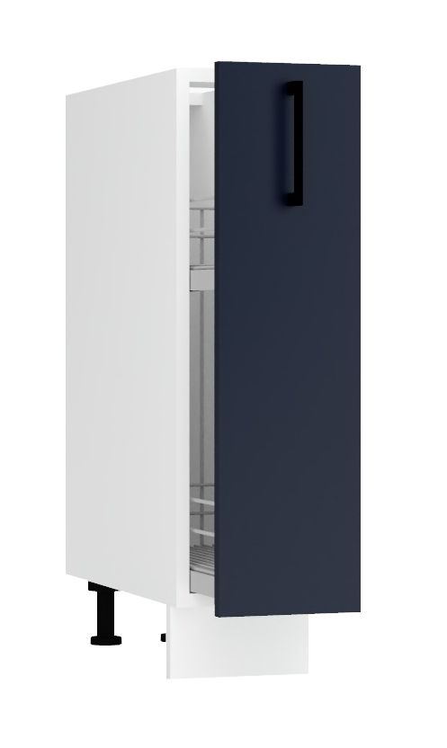 Apatinė spintelė 20 cm D20 krovininė + krepšelis su švelniu uždarymu Max