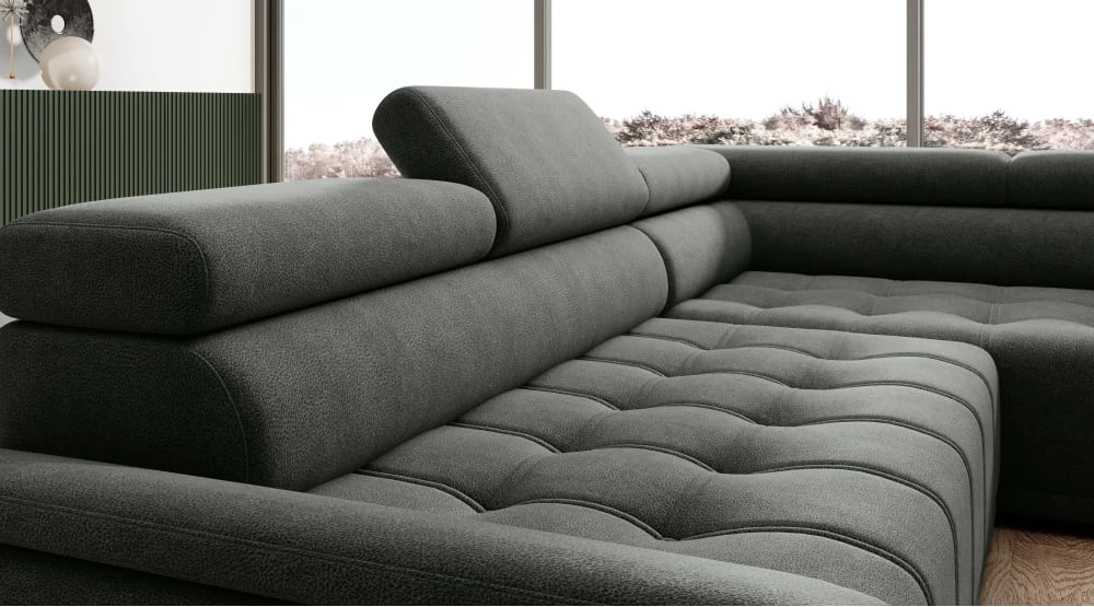 Gremio dešininė kampinė sofa su elektra ištraukiama sėdyne Gr1 — изображение 4