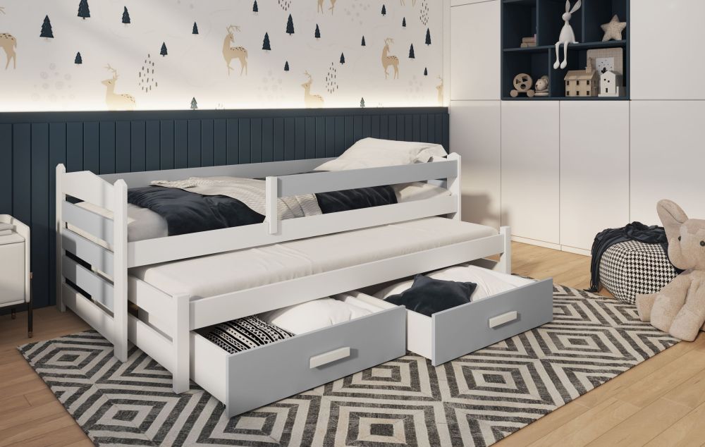 TIAGO II jaunimo išskleidžiama lova dviem asmenims 90x200 cm - Paveikslėlis 2