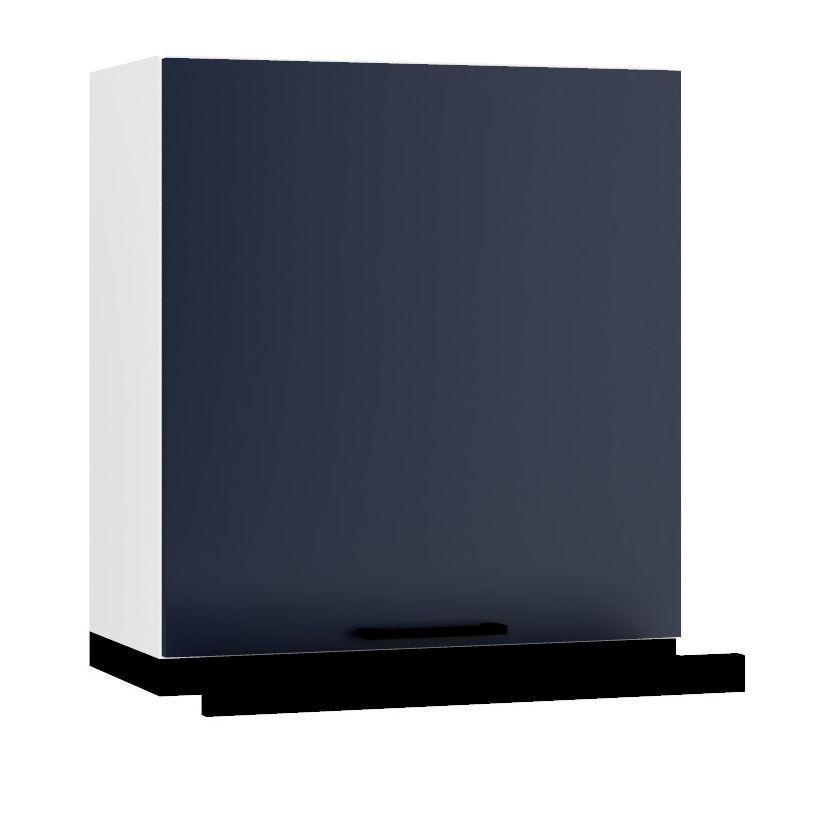 Pakabinama spintelė 60 cm su juodu gaubtu W60/68 SLIM P/L Max