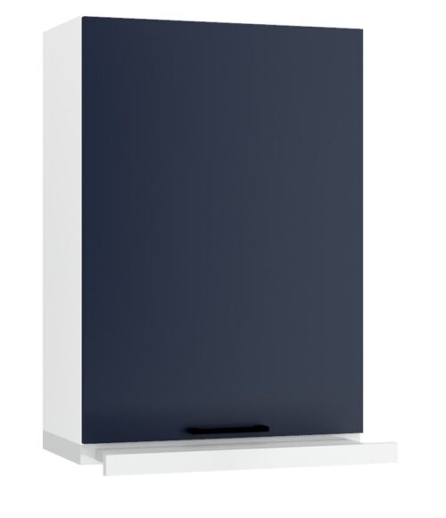 Pakabinama spintelė 60 cm su sidabriniu gaubtu W60/88 SLIM P/L Max